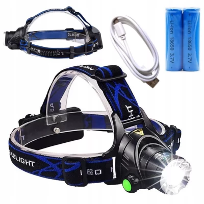 Falcon Čelovka LED ZOOM CREE XM-L T6
