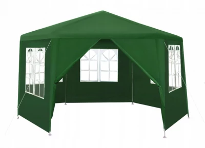 Malatec 12883 Zahradní altán skládací 2 x 2 x 2 m + 6 bočních stěn zelený