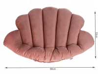 Malatec 16753 Sedák do závěsného křesla 80 x 55 cm růžový