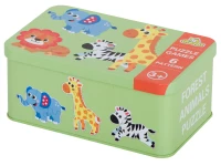 KIK Puzzle v plechové krabičce safari