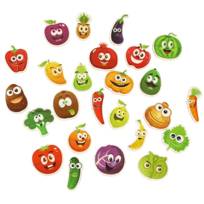 KIK Puzzle v plechové krabičce ovoce/zelenina 25 dílků