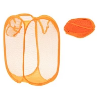 KIK Skládací koš na prádlo oranžový
