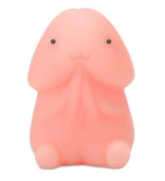 KIK KX7656 Squishy mini antistresová hračka růžový králík