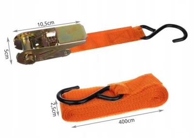 ISO 14701 Popruh upínacie 4m / 600kg 4 kusy