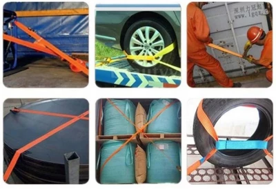 ISO 14701 Popruh upínacie 4m / 600kg 4 kusy