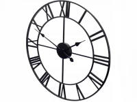 Verk 01564 Hodiny nástenné retro 3D 80 cm čierne