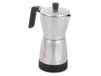 Verk 07068 Elektrická Moka konvice 6 - 300 ml stříbrná