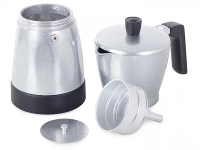 Verk 07068 Elektrická Moka konvice 6 - 300 ml stříbrná