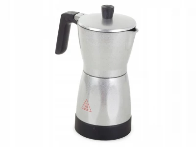 Verk 07068 Elektrická Moka konvice 6 - 300 ml stříbrná