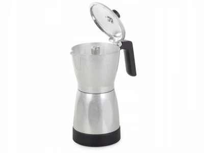 Verk 07068 Elektrická Moka konvice 6 - 300 ml stříbrná