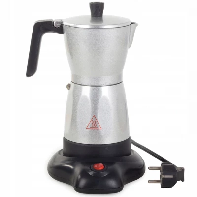 Verk 07068 Elektrická Moka konvice 6 - 300 ml stříbrná
