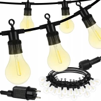 ISO LED vonkajšie dekoračné reťaz girlanda 10m 24V IP44