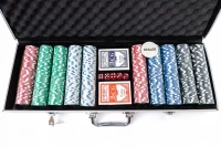 Pronett XJ3230 Poker set s 500 žetony s příslušenstvím 