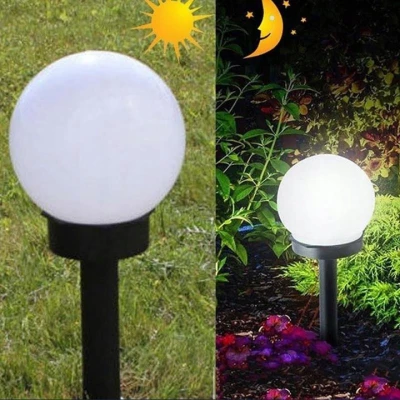 Pronett XJ4030 LED záhradné solárna lampa gule 10 cm 2 ks