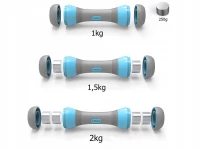 Verk 14316 Fitness činky 2 x 2 kg modrá