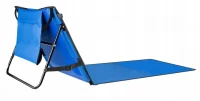 Trizand 12112 Nastaviteľná plážová podložka s opierkou 150 x 50 cm modrá