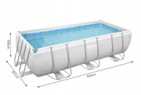 Bestway 56441 Bazén Power Steel Frame 4,04 x 2,01 x 1 m s příslušenstvím