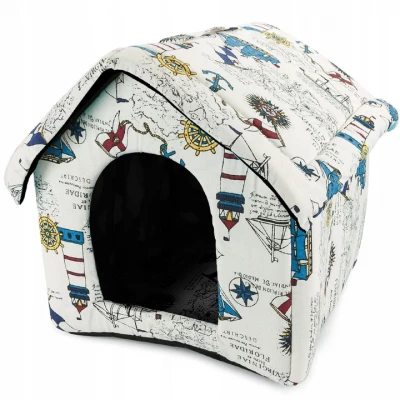 Verk 19004 Domeček pro psa, kočku 38x35x33 cm bílý