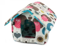 Verk 19004 Domeček pro psa, kočku 38x35x33 cm sovy