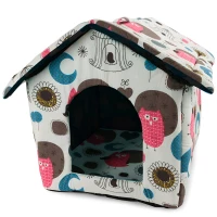 Verk 19004 Domeček pro psa, kočku 38x35x33 cm sovy