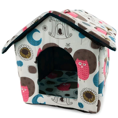 Verk 19004 Domeček pro psa, kočku 38x35x33 cm sovy