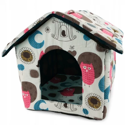 Verk 19004 Domeček pro psa, kočku 38x35x33 cm sovy