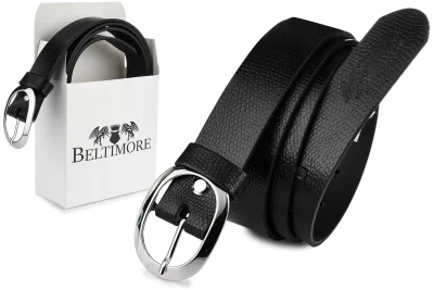 Beltimore U54 Dámský kožený opasek 120 cm černý
