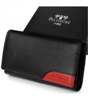 Beltimore 042 Dámská kožená peněženka RFiD černá