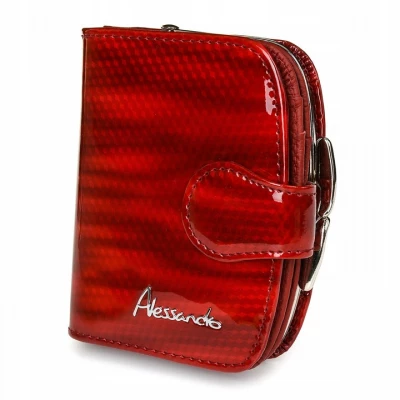 Alessandro Paoli Z15 Dámská kožená peněženka červená
