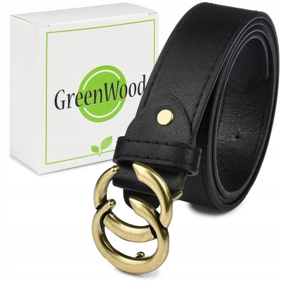 Greenwood C39 Dámský kožený opasek 115 cm černý