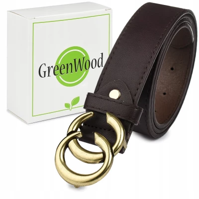 Greenwood C39 Dámský kožený opasek 115 cm tmavě hnědý