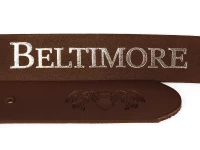 Beltimore E05 Pánský kožený opasek 145 cm tmavě hnědý