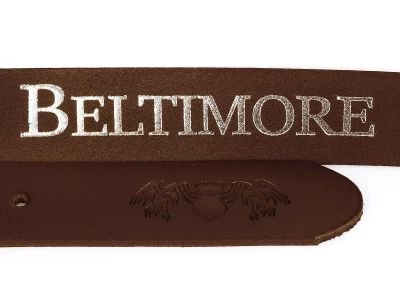 Beltimore E05 Pánský kožený opasek 145 cm tmavě hnědý