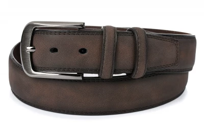Greenwood C34 Pánský kožený opasek 125 cm hnědý