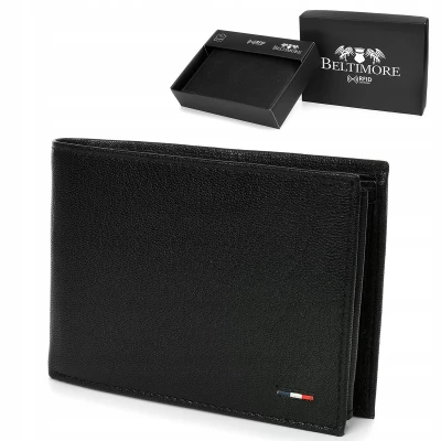Beltimore D44 Pánská kožená peněženka RFiD černá