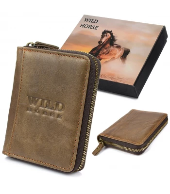 Wild Horse G71 Pánská kožená peněženka RFiD vintage hnědá