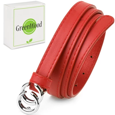 Greenwood C96 Dámský kožený opasek 115 cm červený