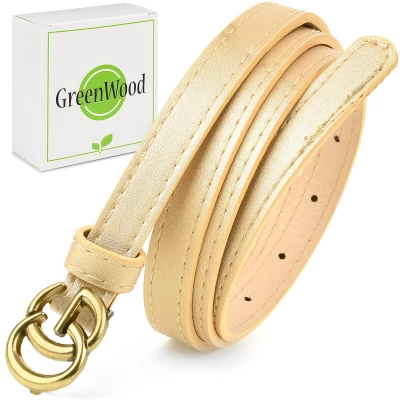 Greenwood C98 Dámský kožený opasek 115 cm zlatý