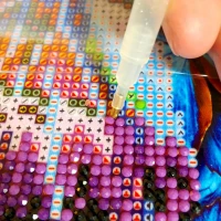 GFT Diamantové malování s rámem - květina 