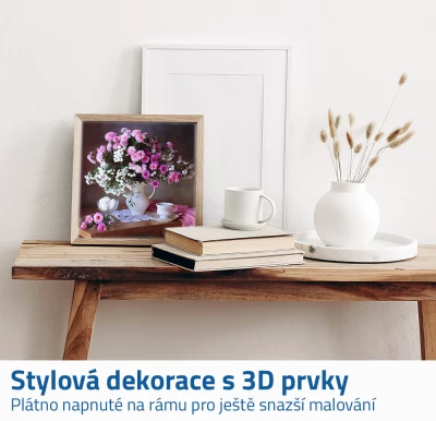 GFT Diamantové malování s rámem - květina 