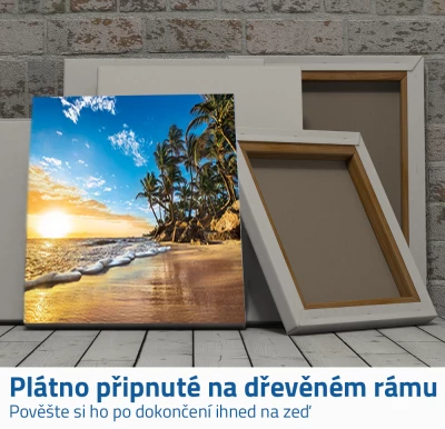 GFT Diamantové malování s rámem - pláž 