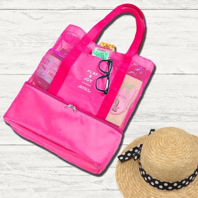 GFT Plážová taška s termo přihrádkou - růžová 
