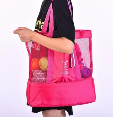 GFT Plážová taška s termo přihrádkou - růžová 