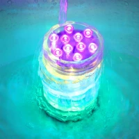 ISO Vodotěsné LED RGB osvětlení s dálkovým ovladačem 2 ks