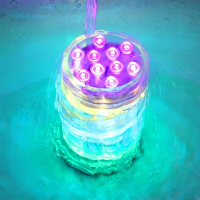 ISO Vodotěsné LED RGB osvětlení s dálkovým ovladačem 2 ks