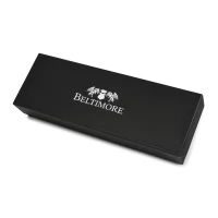 Beltimore G91 Pánské kožené pouzdro na pero hnědé