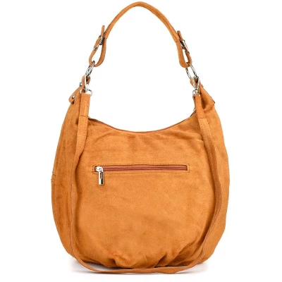 Vera Pelle K51 Dámská semišová kabelka camel