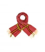 Versoli D08 Dámska šál so strapcami 180 cm červená
