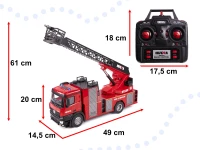 HUINA 1561 RC Hasičské auto  2,4GHz 1:14