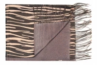 Versoli D39 Dámska šál so strapcami 180 cm hnedá